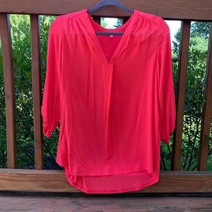 ANTHROPOLOGIE PLEIONE Pink 3/4 Sleeve Blouse